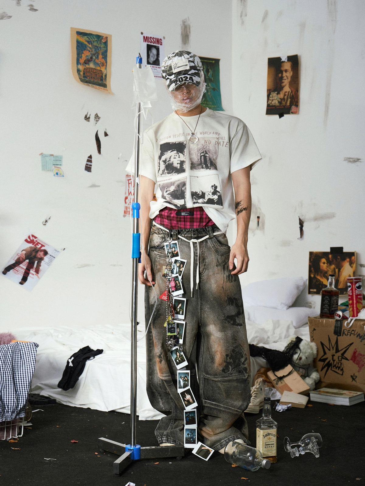 Patch Printed Loose T-Shirt