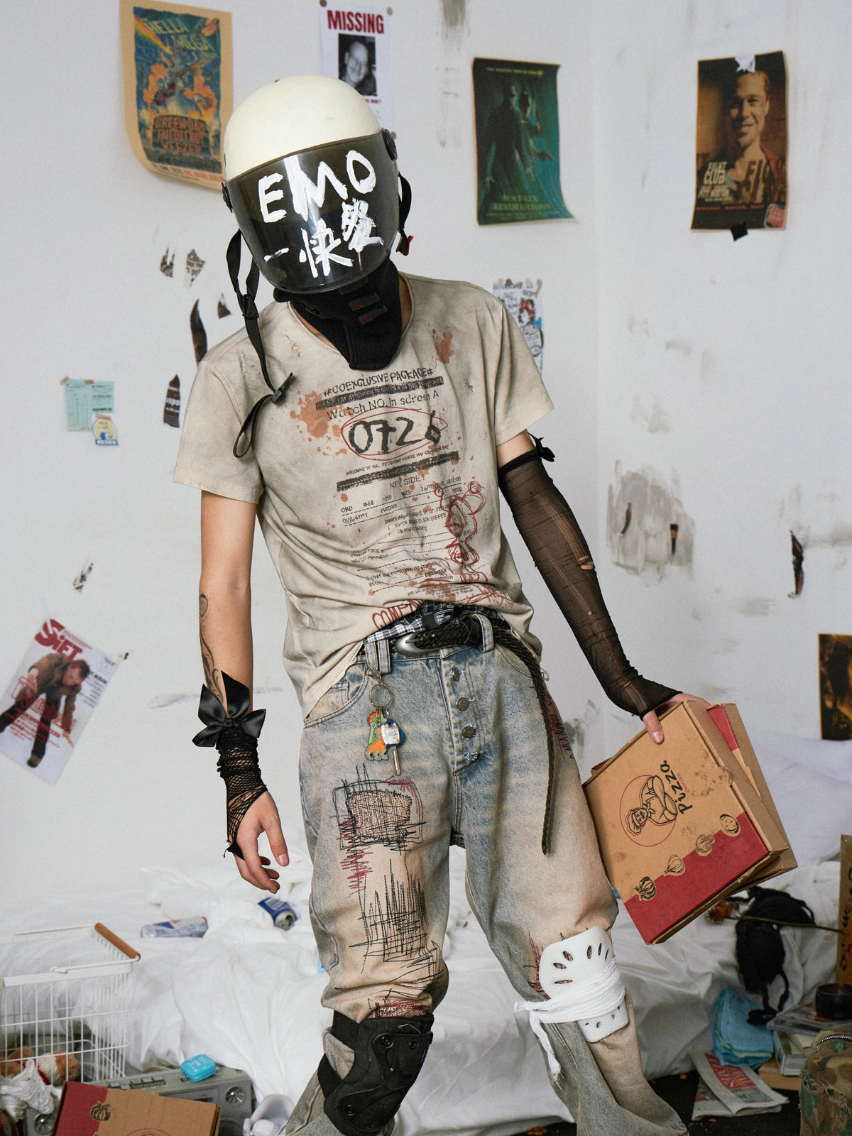 Distressed Dyed Regular T-shirt