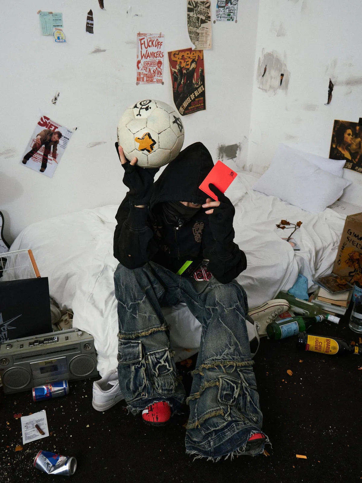 Double Waistband Cargo Jeans