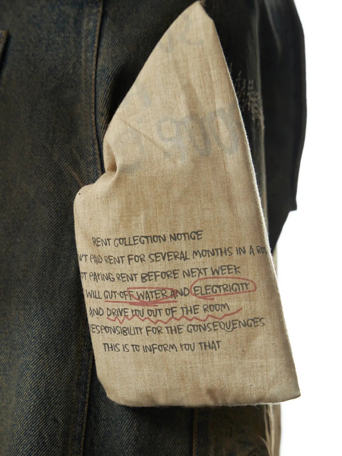 Oxidation Distressed Cargo Jeans