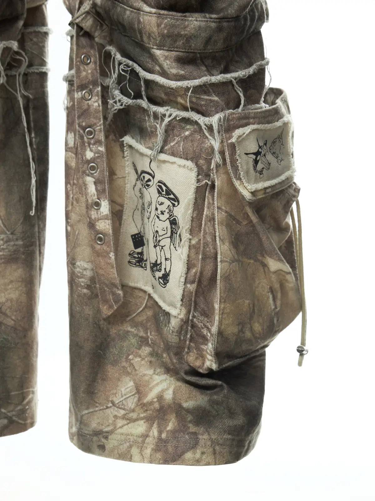 Baggy Cargo Pants with Strap