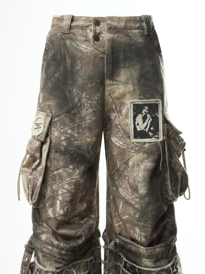 Baggy Cargo Pants with Strap