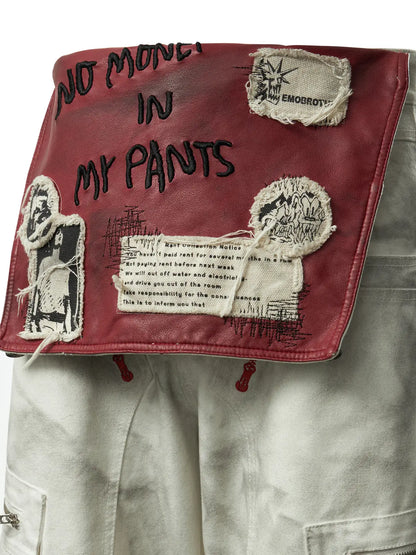 Removable Wide-Leg Overall Pants
