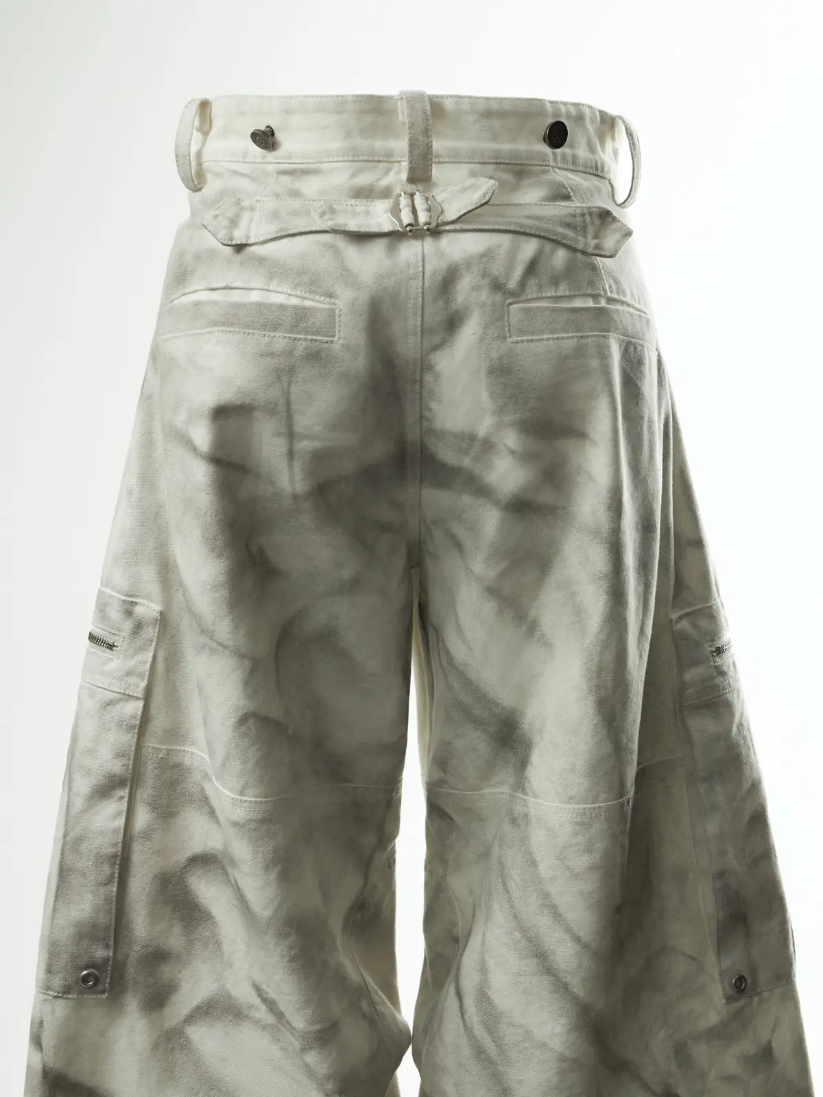 Removable Wide-Leg Overall Pants