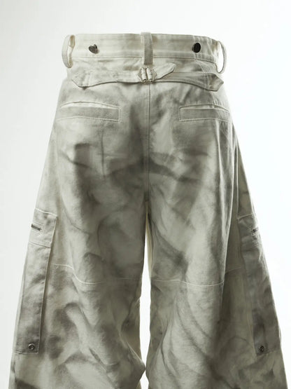 Removable Wide-Leg Overall Pants