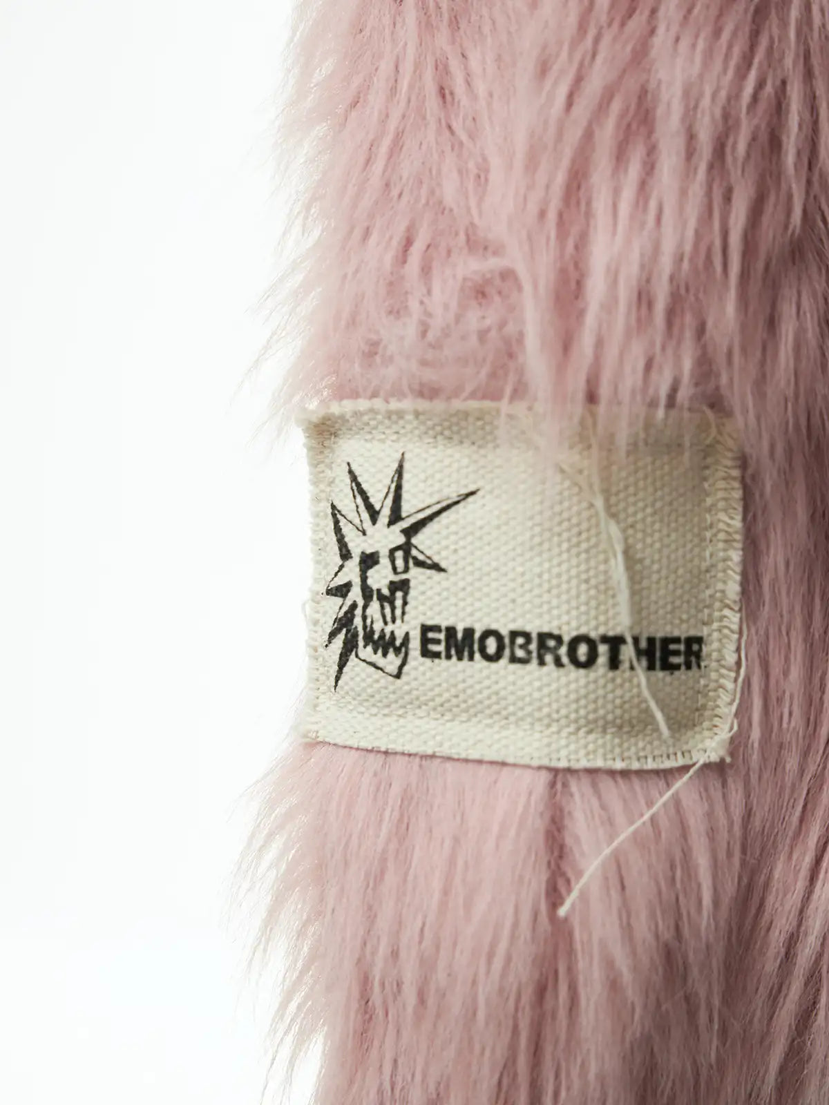 Fluffy Embroidered Hooded Knit Sweater
