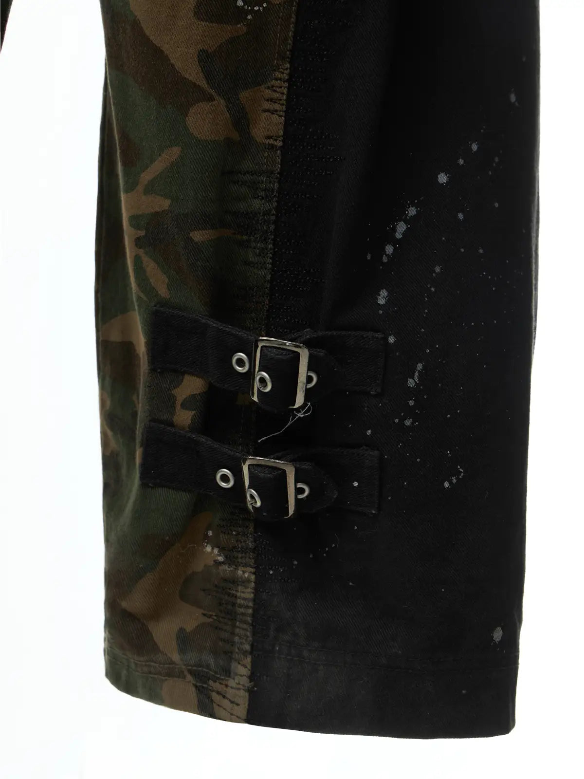 Camo Panel Baggy Cargo Pants