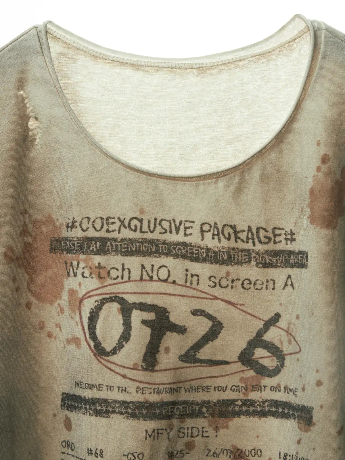 Distressed Dyed Regular T-shirt