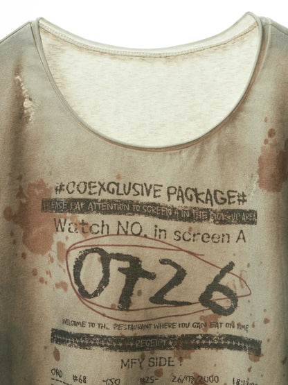 Distressed Dyed Regular T-shirt