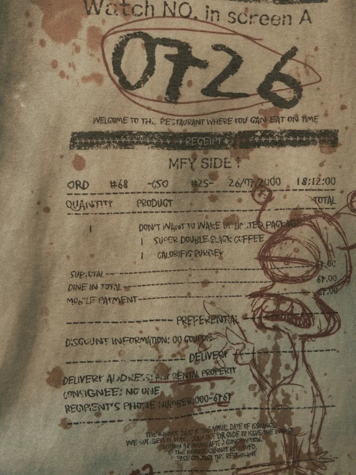 Distressed Dyed Regular T-shirt