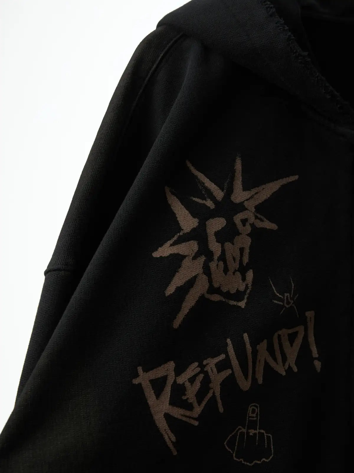 国内未入荷 EMOBROTHER - Punk Ripped Zip-Up Hoodie Punk Ripped Zip-Up Hoodie – EMOBROTHER