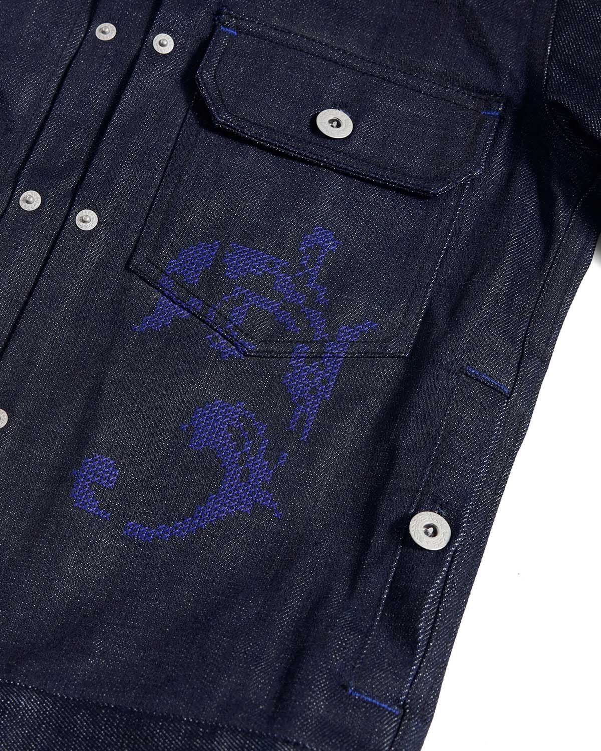 EMO Blue Selvedge Raw Denim Jacket
