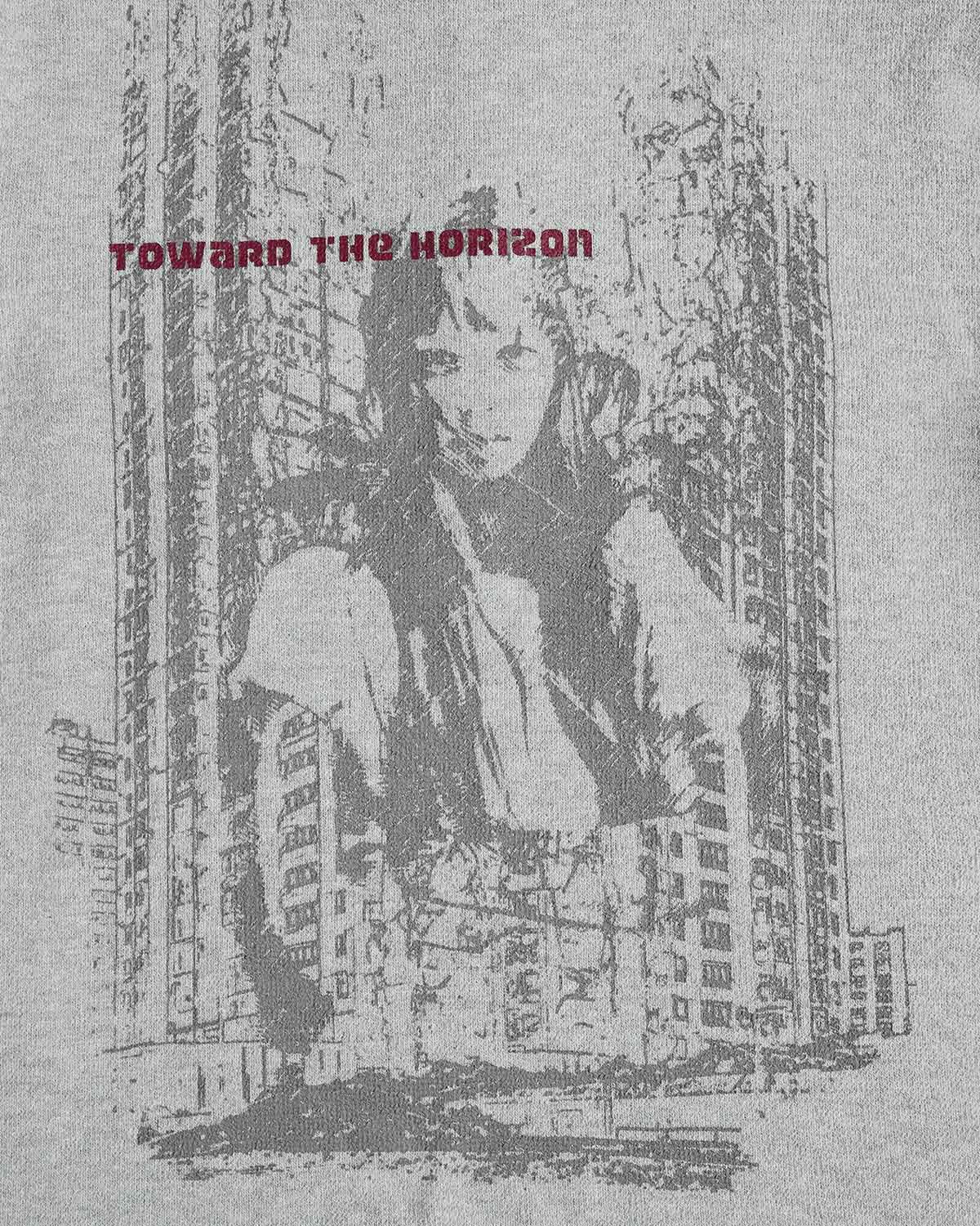 EMO Ruins Graphic Military T-Shirt Gray