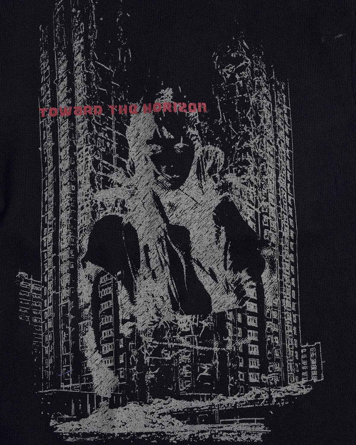 EMO Ruins Graphic Military T-Shirt Black