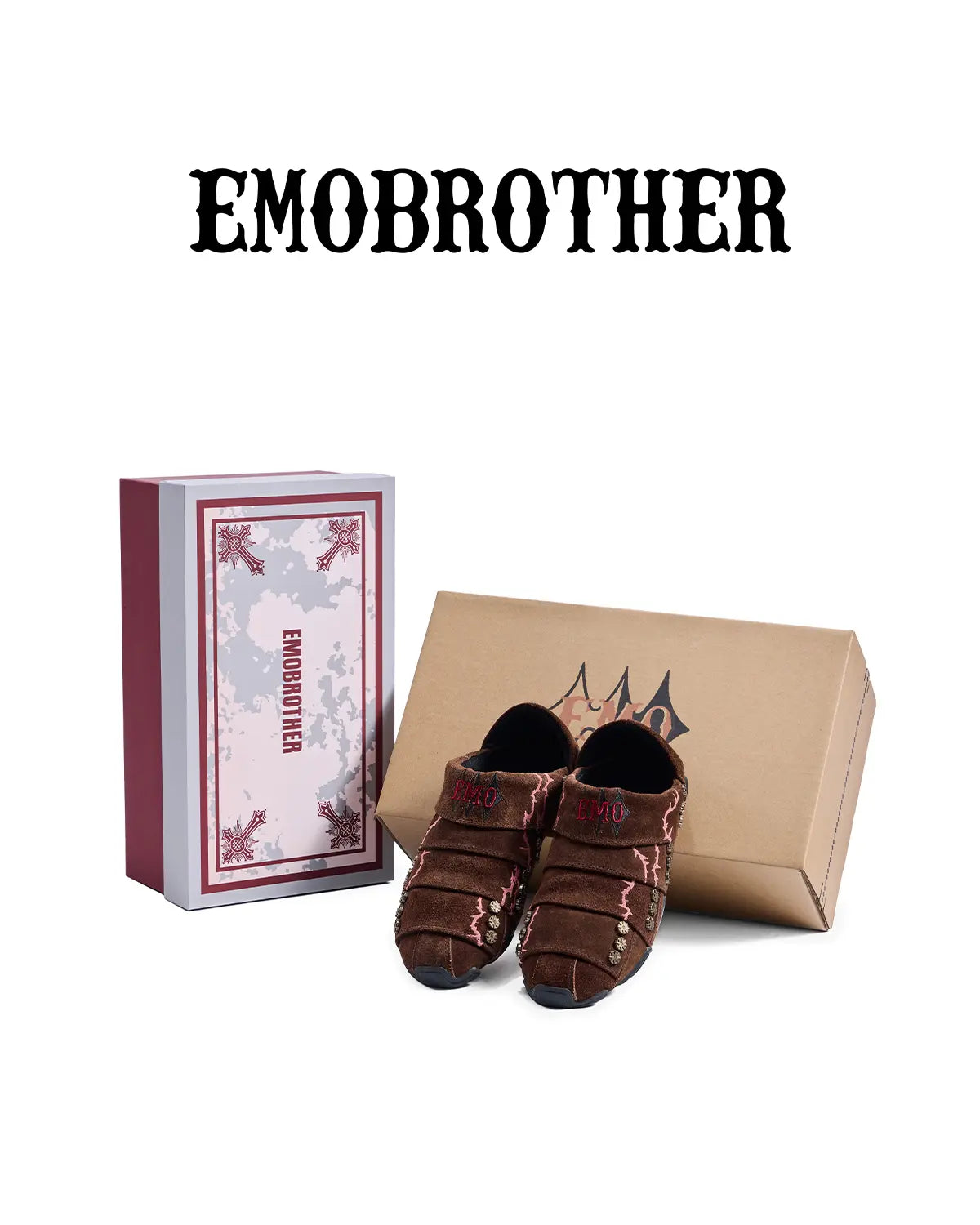EMO Layered Suede Embroidered Sneaker