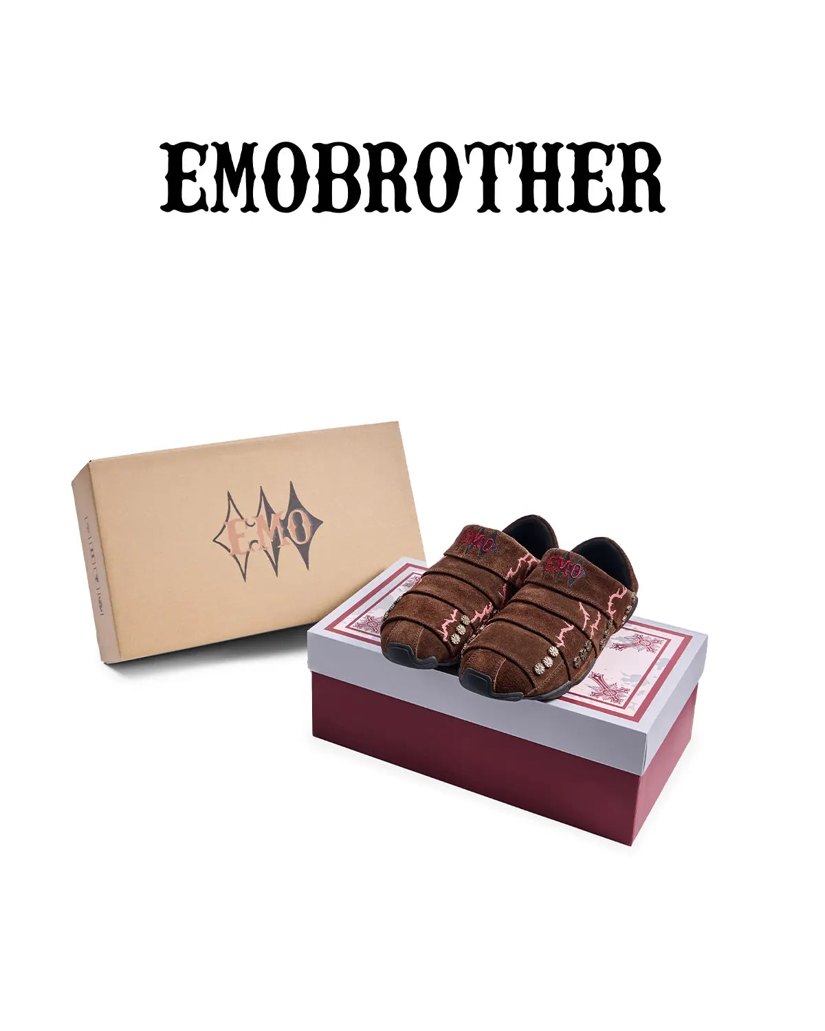 EMO Layered Suede Embroidered Sneaker