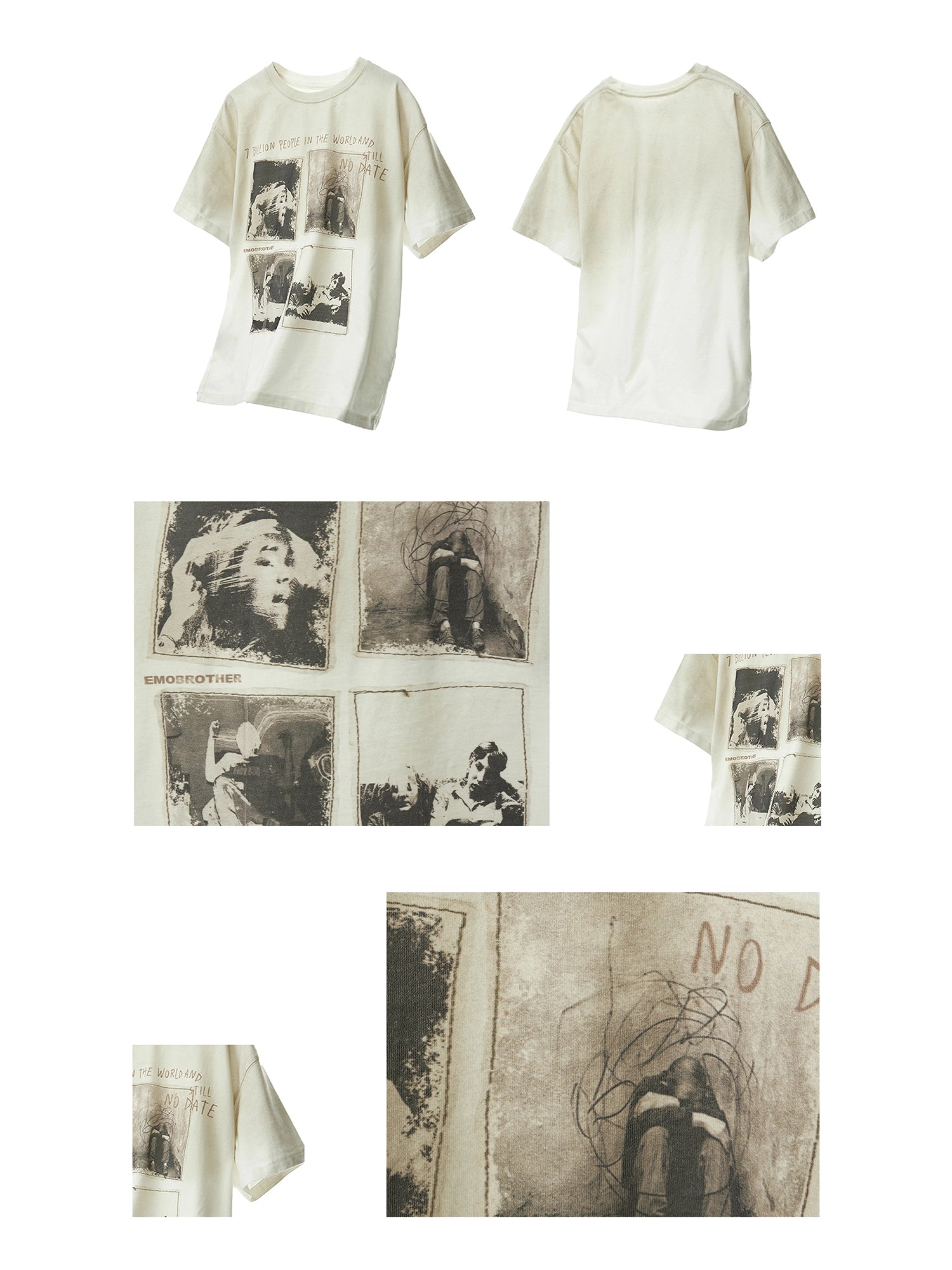 Patch Printed Loose T-Shirt