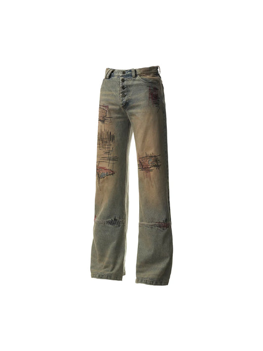 Mud Dry Bootcut Jeans