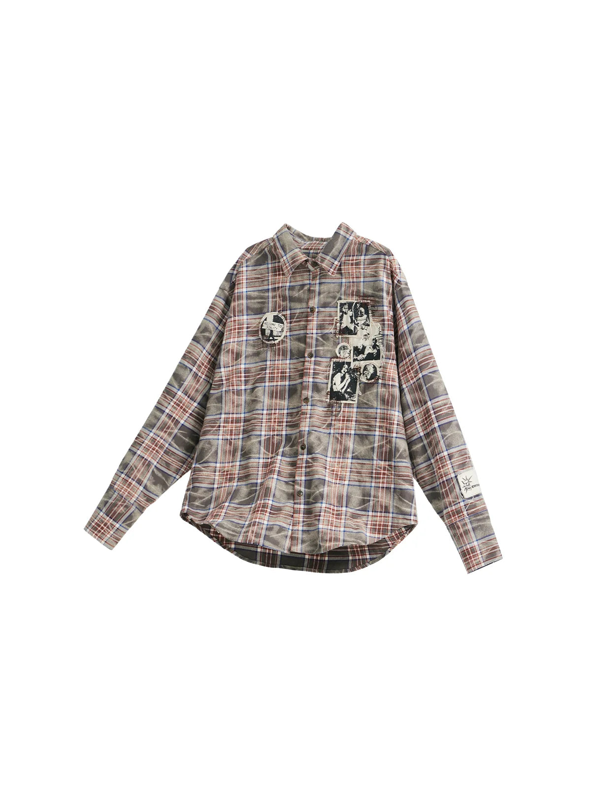 EMO"Distortion Plaid" Oversized Shirt