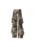 Baggy Cargo Pants with Strap