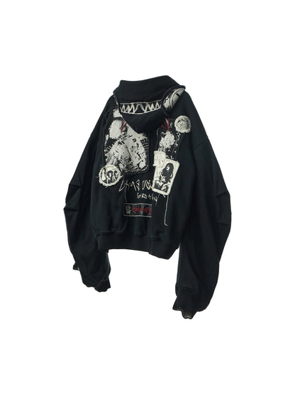 Reversible Dyed Zip-Up Hoodie