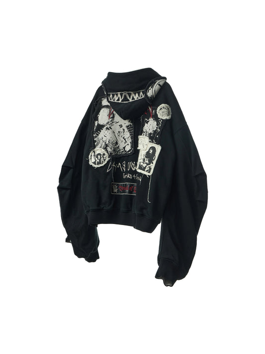Reversible Dyed Zip-Up Hoodie