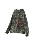 Vintage Camouflage Print Hoodie
