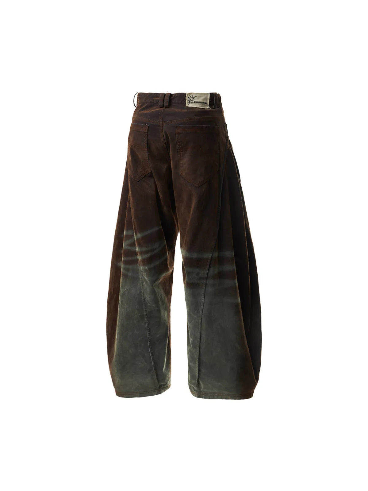 Brown Washed  Baggy Jeans