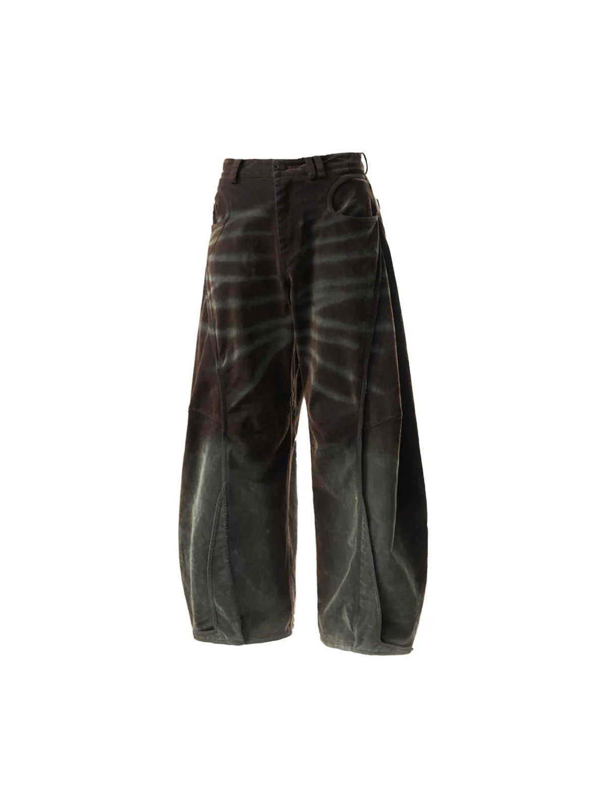 Brown Washed  Baggy Jeans