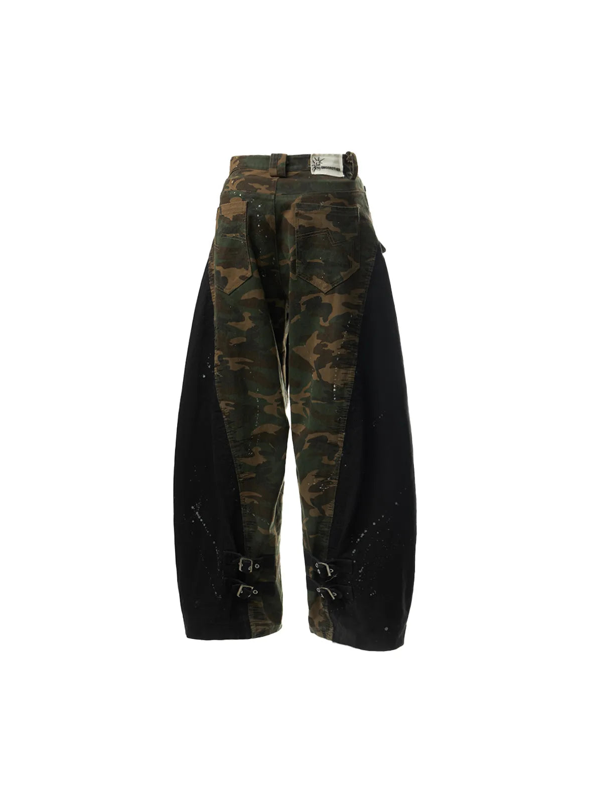 Camo Panel Baggy Cargo Pants