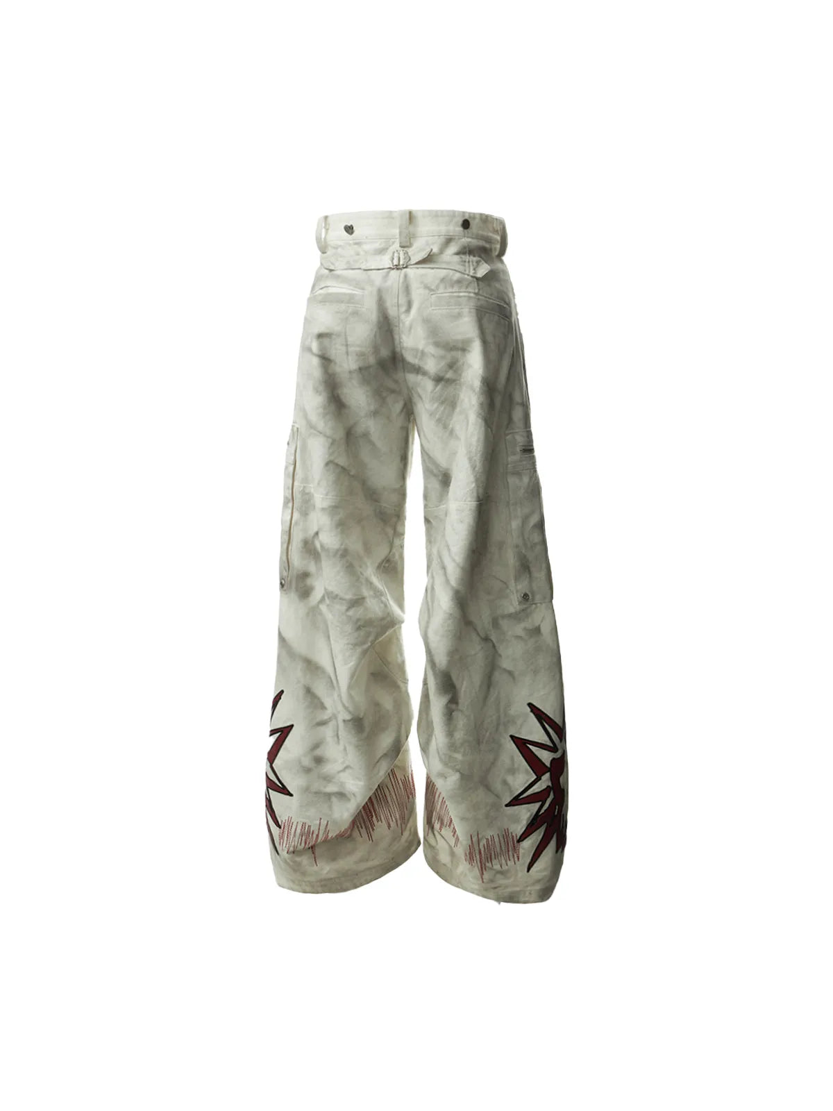 Removable Wide-Leg Overall Pants