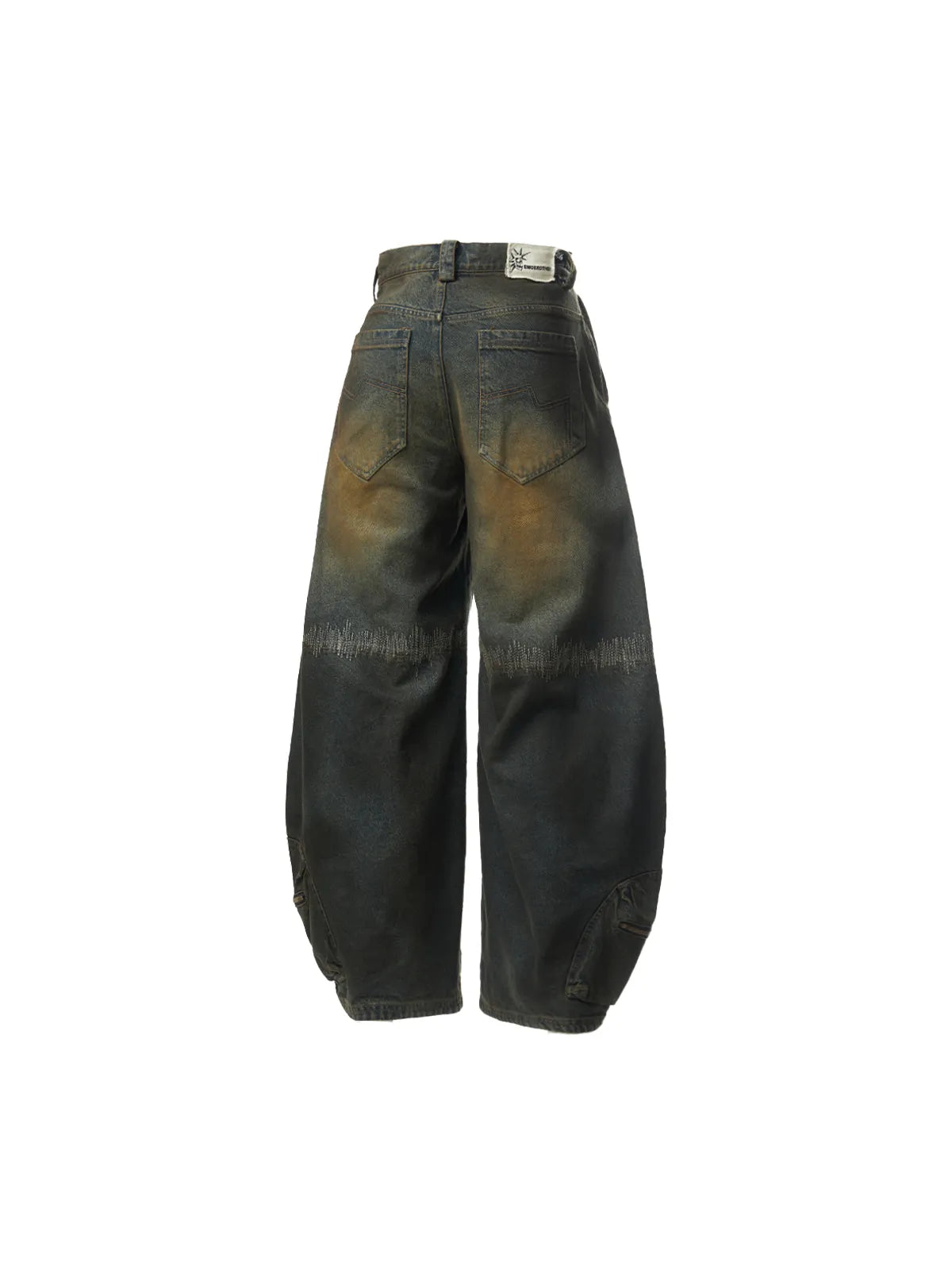Oxidation Distressed Cargo Jeans
