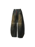 Oxidation Distressed Cargo Jeans