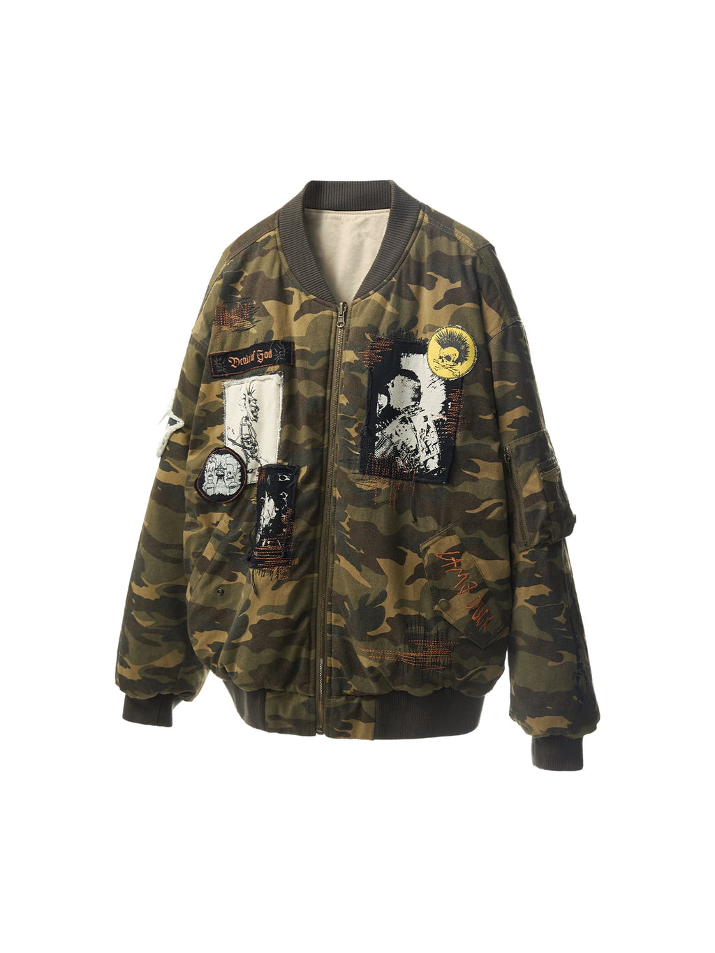 Punk Camo Reversible Cotton Coat – EMOBROTHER Punk Camo Reversible Cotton Coat – EMOBROTHER