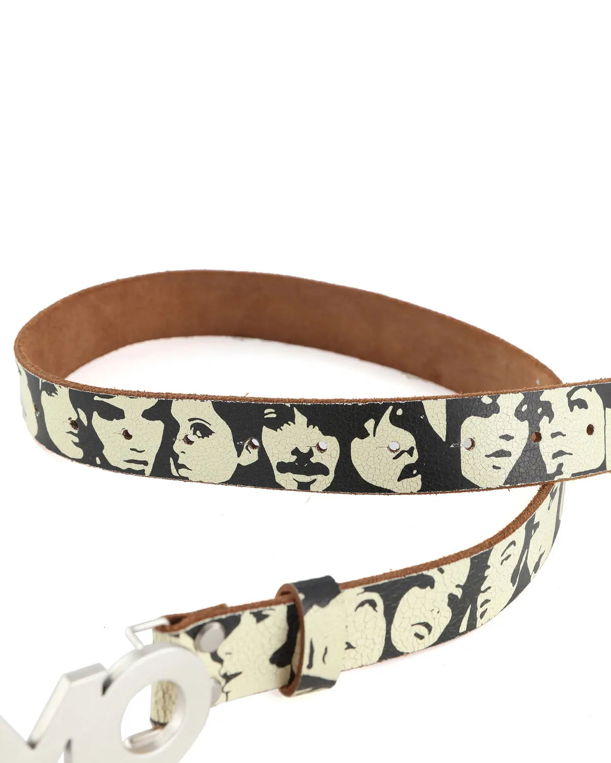 EMO Vintage Cracked matte Belt（brown）