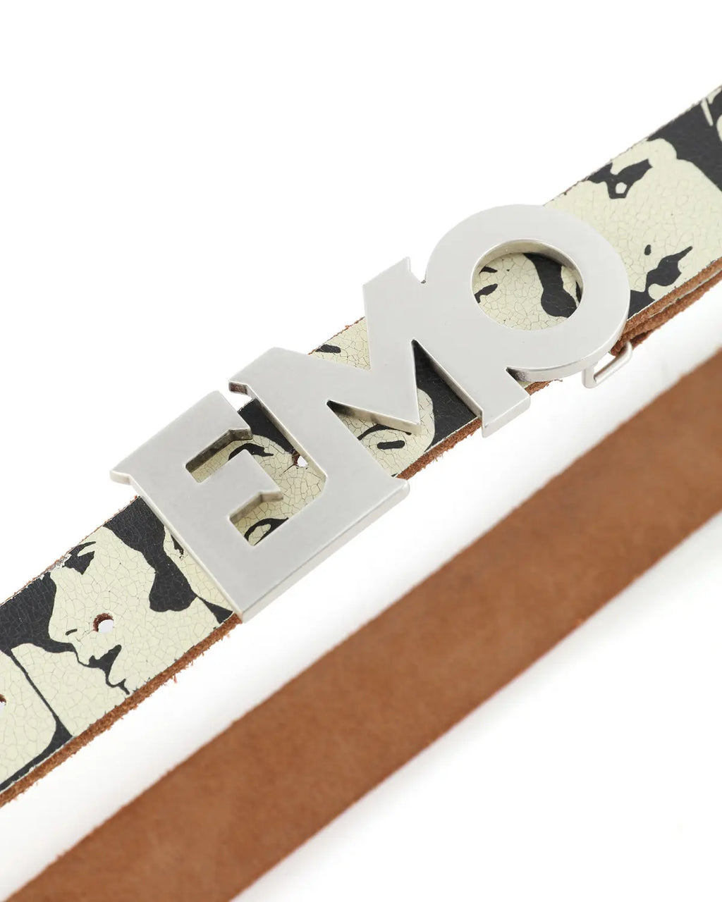 EMO Vintage Cracked matte Belt（brown）