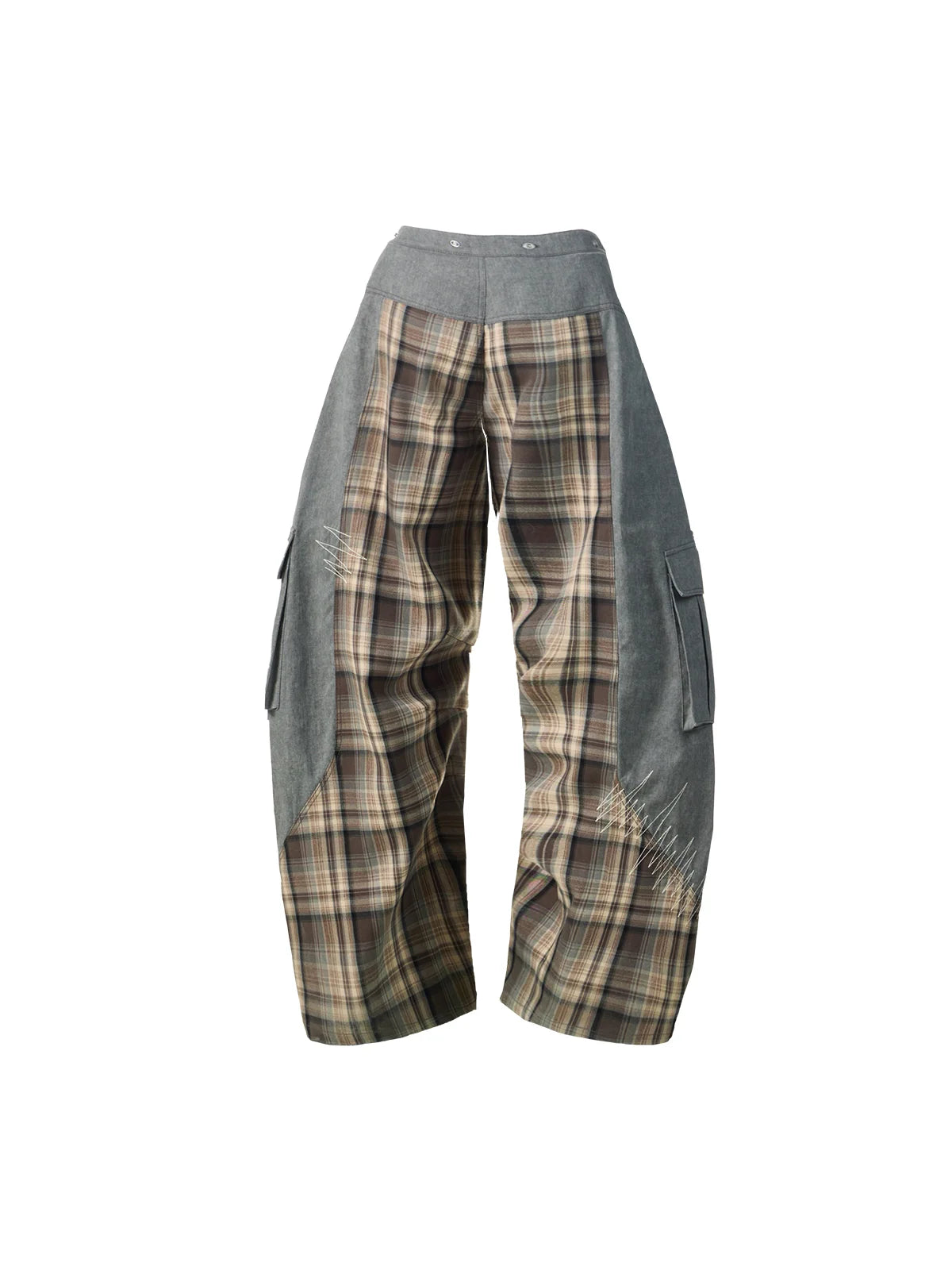EMO"Digital Scar" Patchwork Trousers