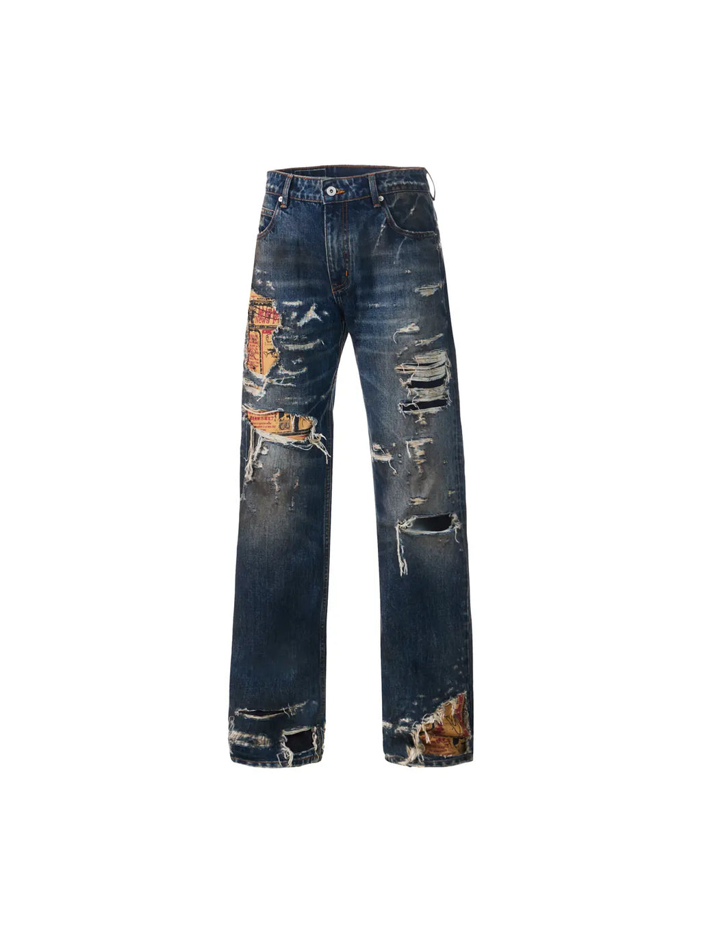 EMO "Shredded Truth" Vintage Straight Denim