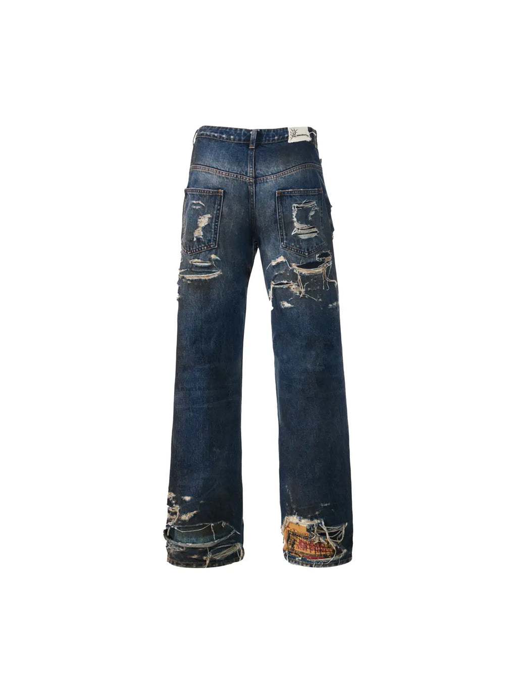 EMO "Shredded Truth" Vintage Straight Denim