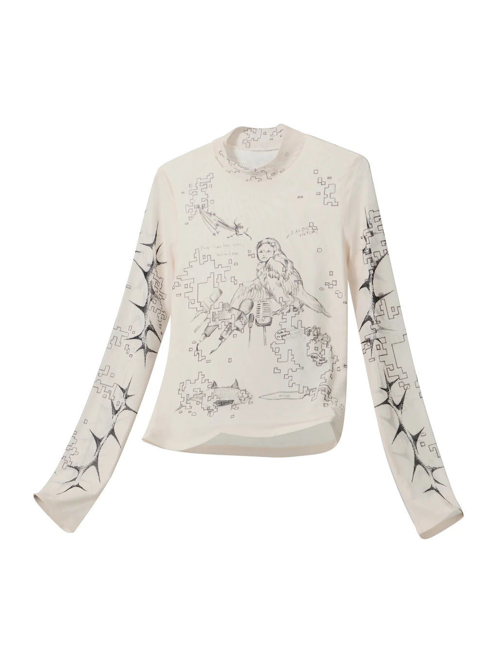 EMO "Digital Fracture" Graphic Sweatshirt
