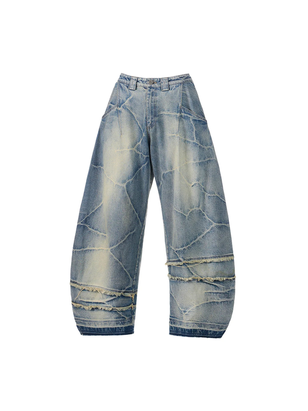 EMO "Circuit Burn" Curved Jeans