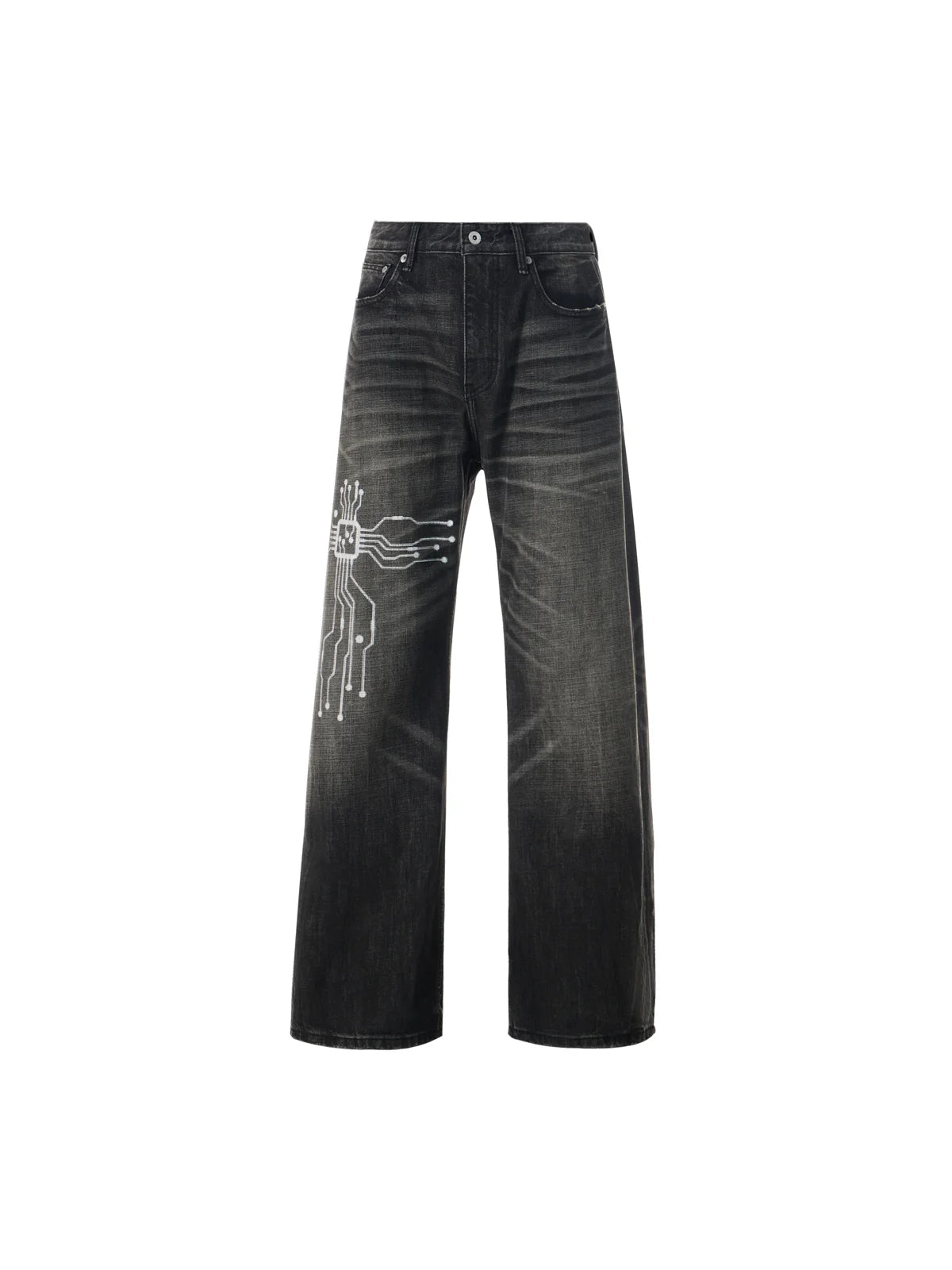 エモブラザーズデニム A-line Washed Baggy Jeans – EMOBROTHER