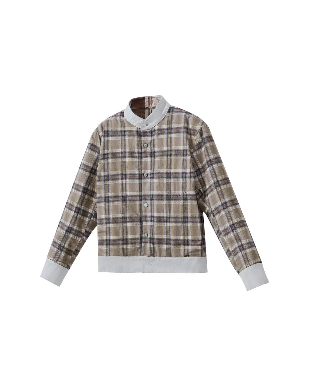 EMO Denim Embroidered Reversible Jacket（White）