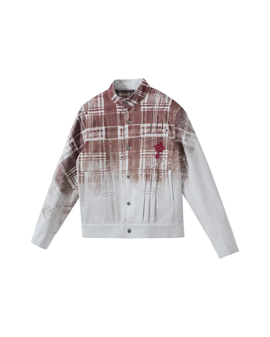 EMO Denim Embroidered Reversible Jacket（White）