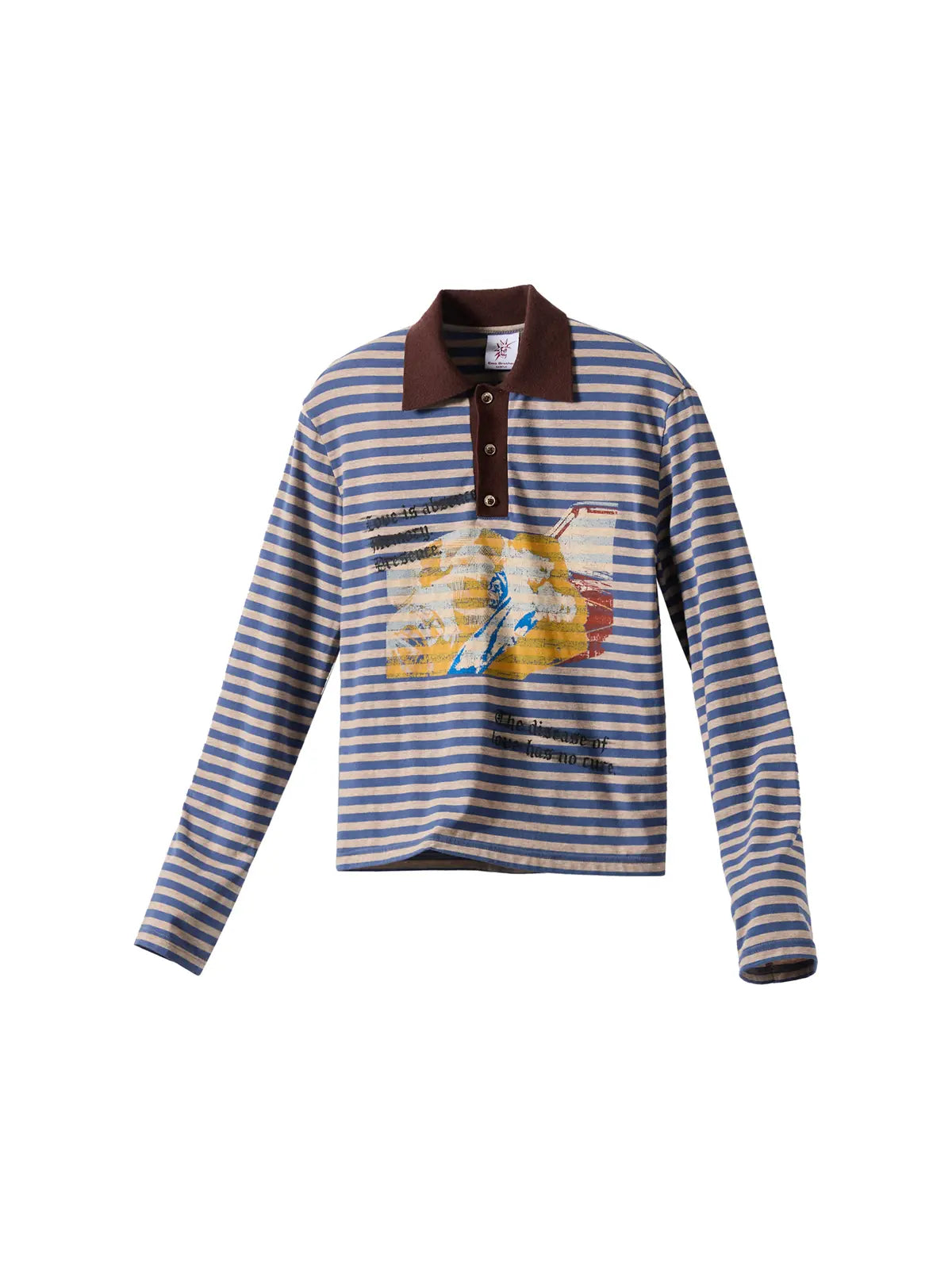 EMO "Retro Film Reel" Striped Knit Polo