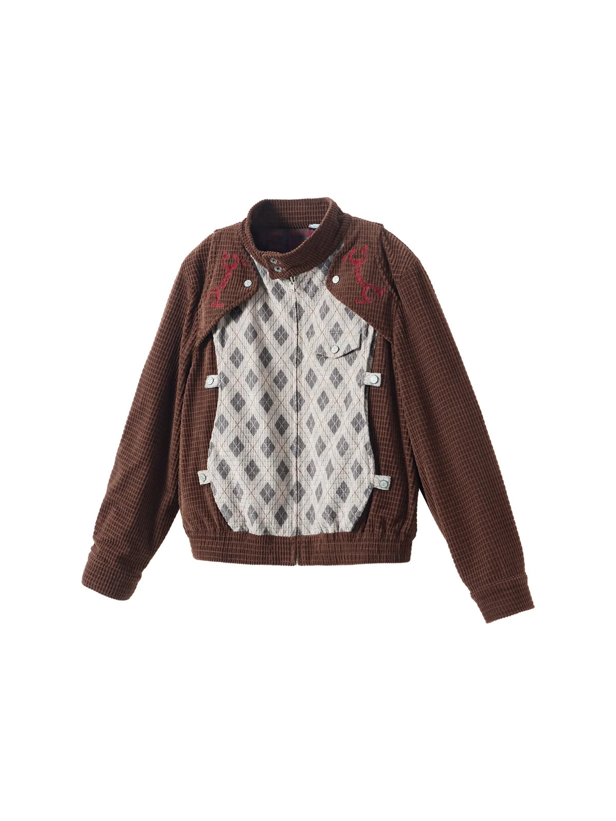 EMO Reversible Corduroy Waffle Bomber