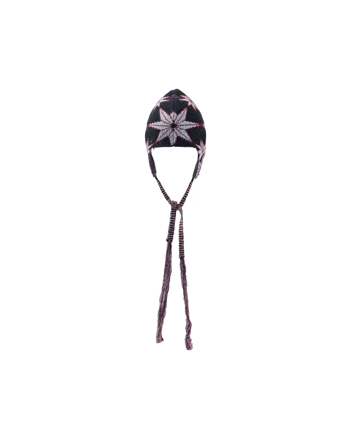 EMO Retro Star Contrast Knit Aviator Hat