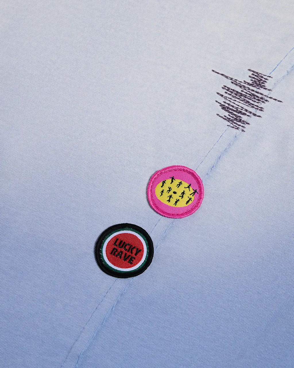 EMO “Taro Candy” Washed Cropped Polo Tee blue
