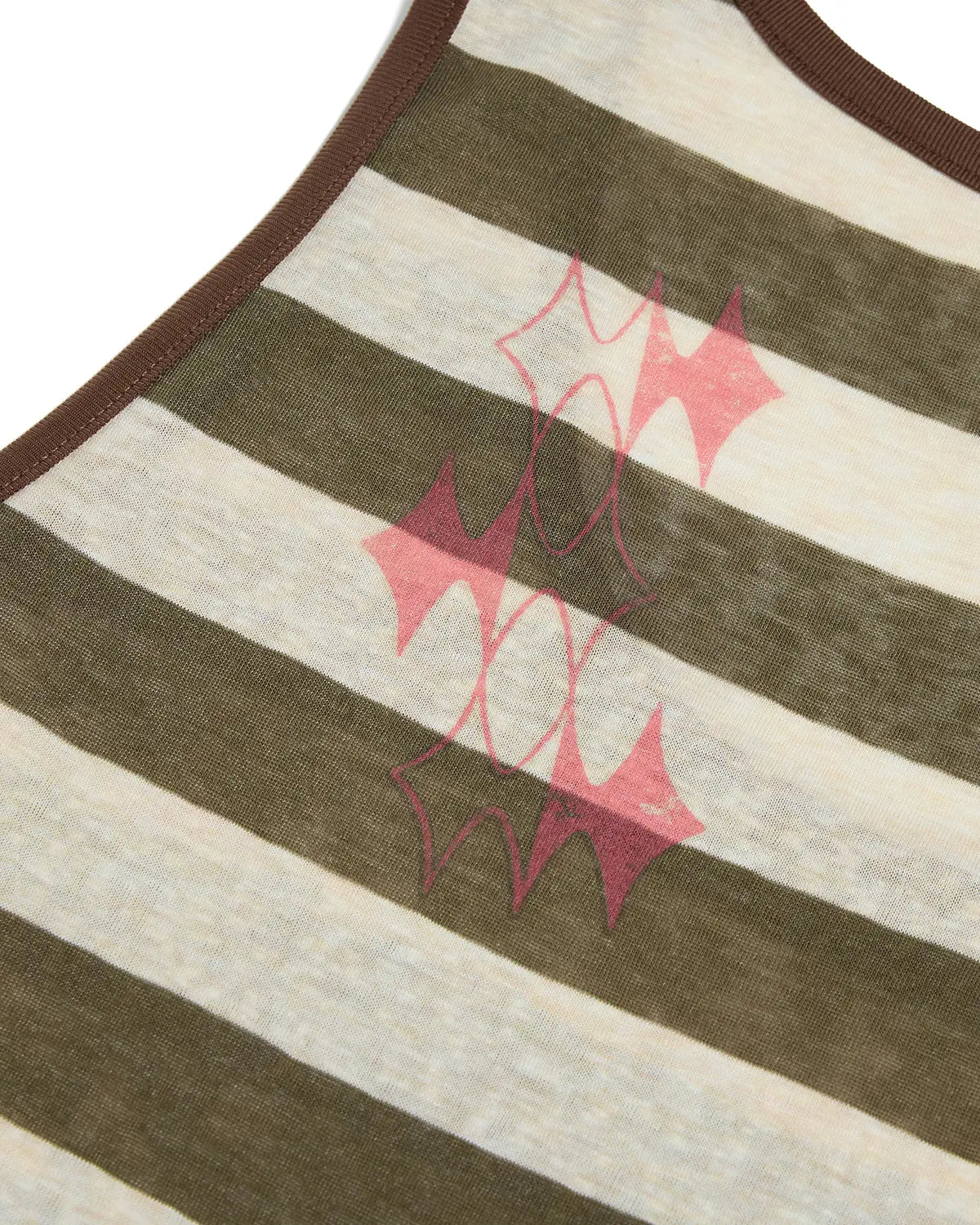 EMO Torn Smiley Stripe Tank