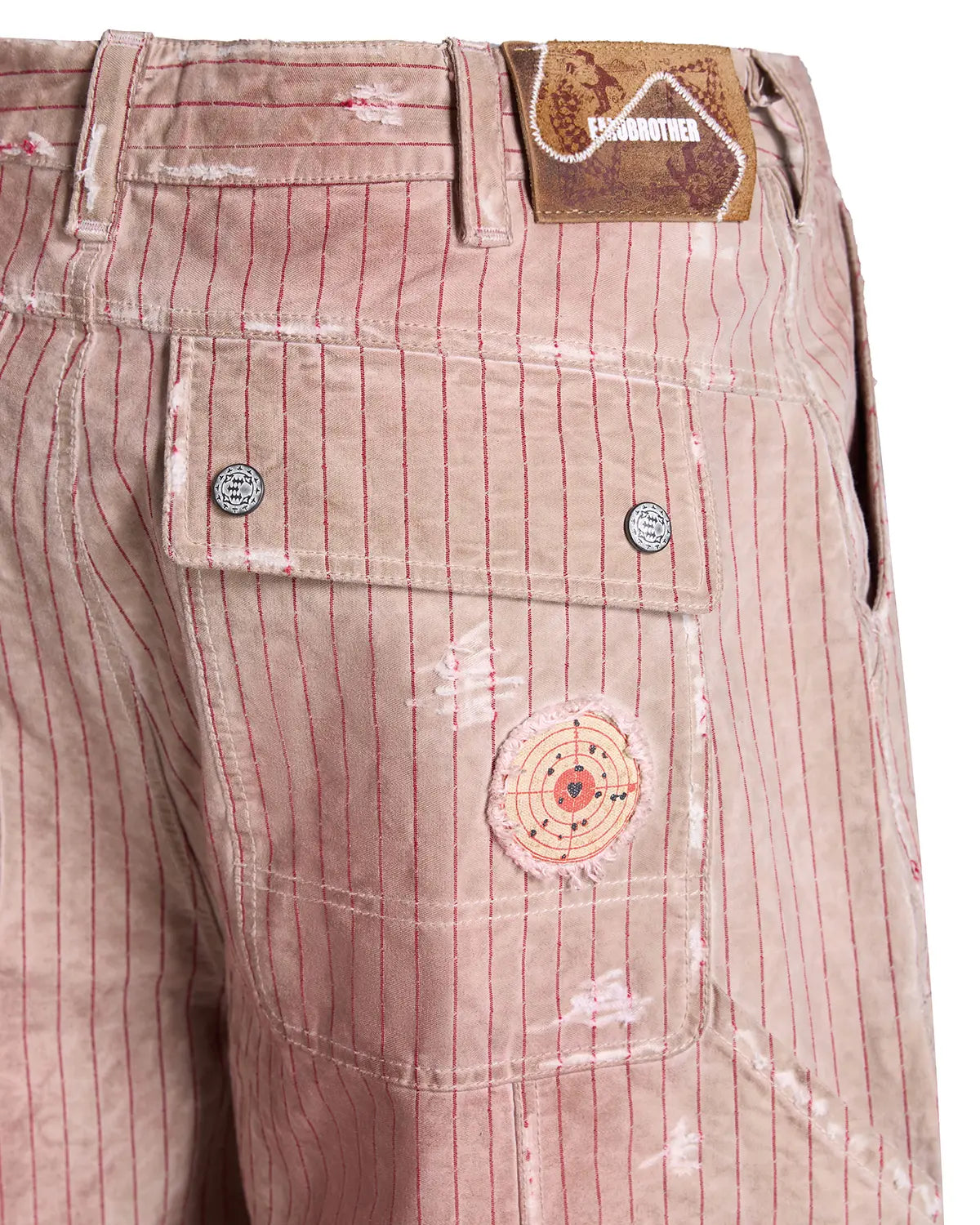 EMO “Acid Smiley” Washed Carpenter Shorts